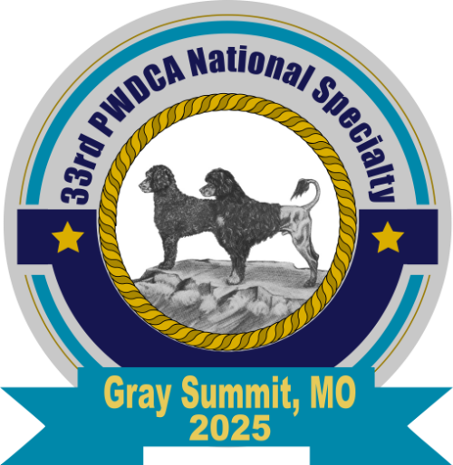 2025 PORTUGUESE WATER DOG PARADE OF SENIORS BRACE JUNIOR SHOW FOR THE PWDCA NATIONAL AT PURINA FARMS