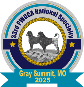 2025 PORTUGUESE WATER DOG BEST OF BREED FOR THE PWDCA NATIONAL AT PURINA FARMS